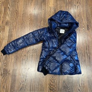 NWT SAM. S13 navy down jacket
